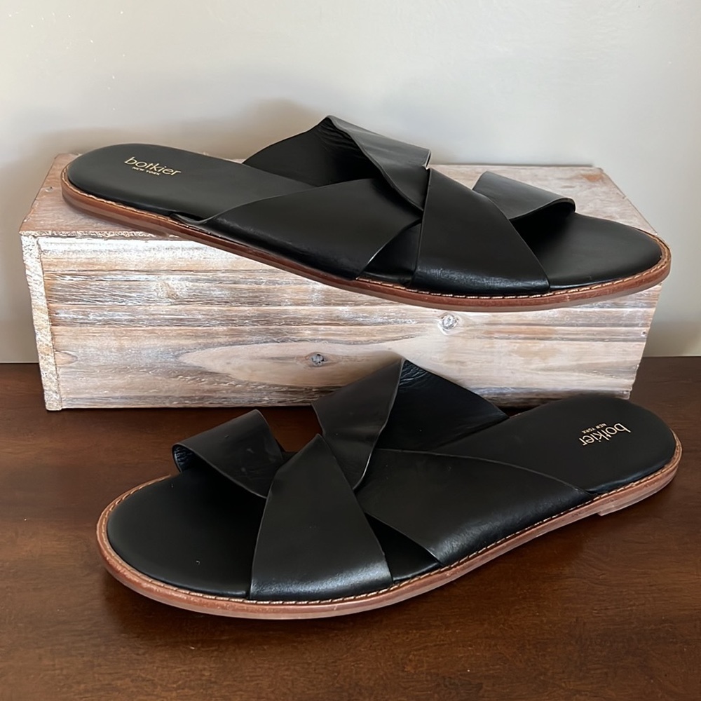 Botkier New York Black Slip on Sandal Size 10